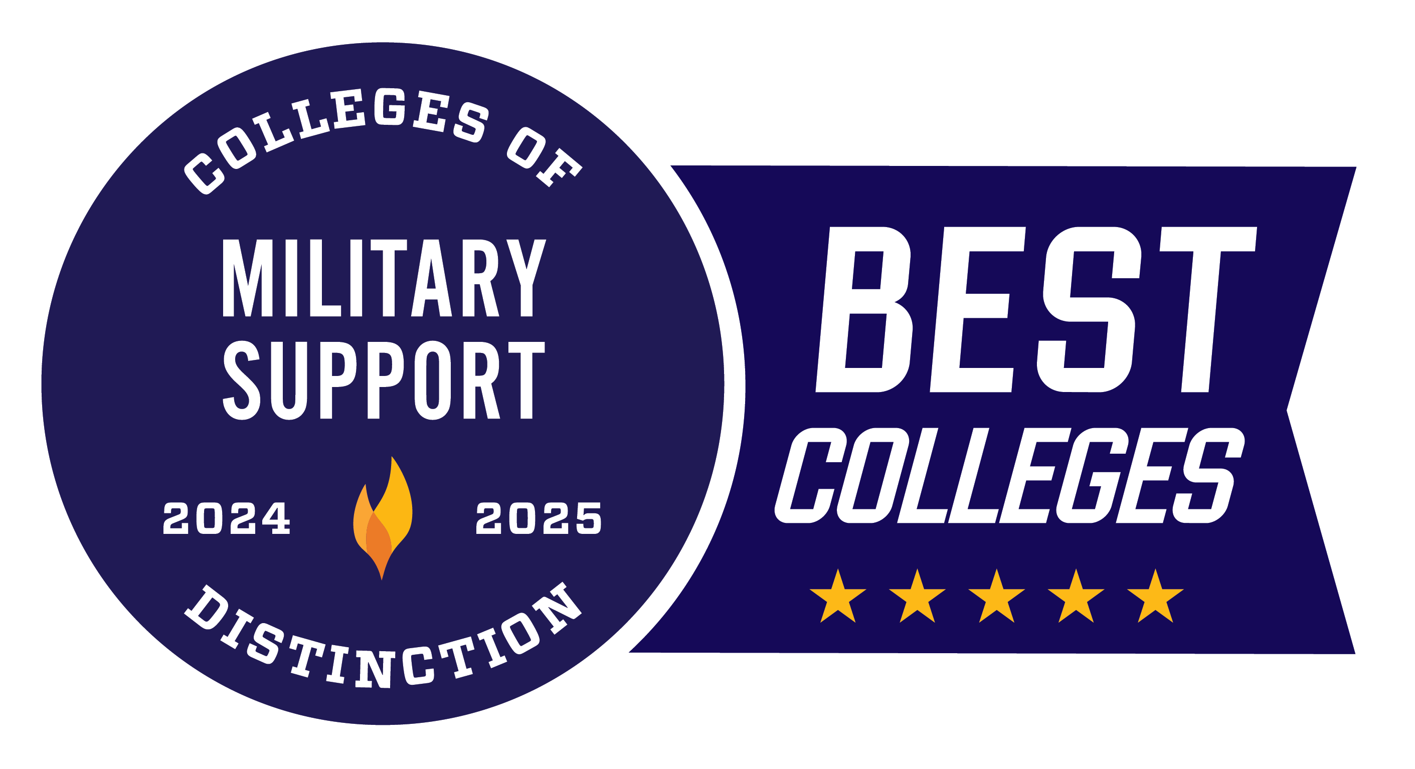 Military Support Colleges of Distinction badge