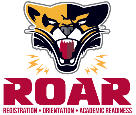 SXU Cougar over letters "ROAR"