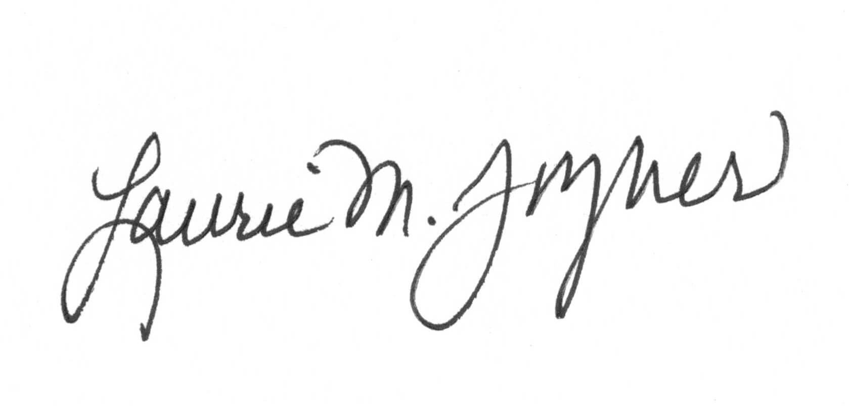 President Laurie M. Joyner, Ph.D. signature