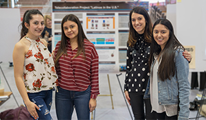 Students sharing research at the 2018 Research Expo